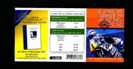 AUSTRALIA - 2004  $ 5 BOOKLET GRAND PRIX  OVPT PETRSHAM  MINT NH - Carnets