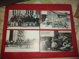 4 Carte Postale Pompiers De Campagne Camps De Mailly Fêtes De La Victoire Paris Chanson De Jean Rameau - Weltkrieg 1914-18