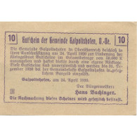 Billet, Autriche, Gaspoltshofen, 10 Heller, Champs, 1920, SPL Mehl:FS 225a2 - Autriche