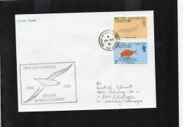 British Antarctic Territory (BAT) 1991 Cover Ship RRS John Biscoe - Faraday 26 MR 1991 - (1ATK008) - Brieven En Documenten