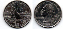 MA 21797 / USA Quarter Dollar 2001 Rhode Island SUP - 1999-2009: State Quarters