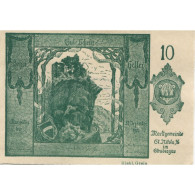 Billet, Autriche, Strudengau, 10 Heller, Ruine 1920-12-31, SPL Mehl:FS 914Ib - Autriche