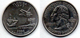 MA 21800 / USA Quarter Dollar  2004 Florida SUP - 1999-2009: State Quarters