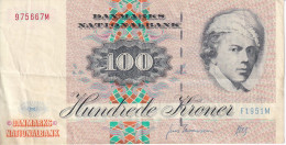 BILLETE DE DINAMARCA DE 100 KRONER DEL AÑO 1972  (BANK NOTE) - Dinamarca