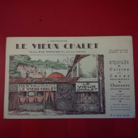 PUB LE VIEUX CHALET RUE NORVINS MONTMARTRE - Advertising