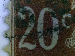 VARIETES FRANCE 1907 N° 139 G  X2 HORIZONTALE  20 C OBLITERE   18.12. .? - Used Stamps