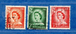 (Us8) NUOVA ZELANDA  °-1956 -  Yvert. 352-354-354A. Used. - Usados