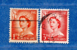 (Us8) NUOVA ZELANDA  °-1956 -  Yvert. 352-354A. Used. - Used Stamps