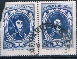 SELLO USADO ARGENTINA 1967 YVES 782 VER - Gebraucht