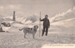 SUISSE - Grand Saint Bernard - Les Sauveteurs - Carte Postale Ancienne - Bern