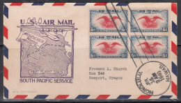 United States - 1940, Jul 14, Pan Am F/F Honolulu-Canton Island, Bs - 2c. 1941-1960 Storia Postale
