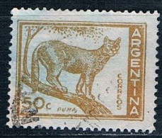 SELLO USADO ARGENTINA 1960 YVES 603a VER - Used Stamps