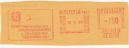 Geesteren 1981, Tricotage En Kousenindustrie L. Ten Cate N.V. - Maschinenstempel (EMA)