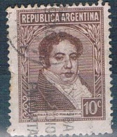 SELLO USADO ARGENTINA 1938 YVES 395 VER - Oblitérés