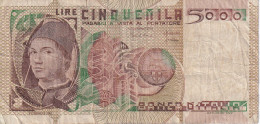 BILLETE DE ITALIA DE 5000 LIRAS DEL AÑO 1982 DE CIONINI  (BANKNOTE) - 5000 Lire