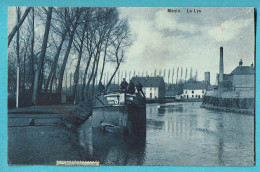 * Menen - Menin (West Vlaanderen) * (Edit E. Pille Et Fils) La Lys, De Leie, Bateau, Péniche, Canal, Quai, TOP, Rare - Menen