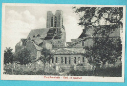 * Passendale - Passchendaele (Zonnebeke) * (Uitgever A. Herman - Hoet) Kerk En Kerkhof, église Et Cimetière, Ruines, Old - Zonnebeke