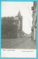 * Menen - Menin (West Vlaanderen) * (Vanhee - Vandaele) église Saint Vaast, Tramway, Kerk, Animée, Old, Rare - Menen