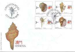 Macau Macao – 1991 Shells FDC - Covers & Documents