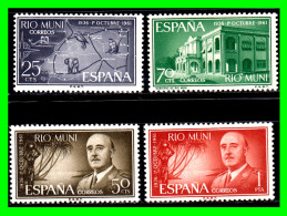 ESPAÑA  COLONIAS ESPAÑOLAS ( RIO MUNI - AFRICA ) SERIE DE SELLOS AÑO 1961 ANIVERSARIO EXALTACION DEL CAUDILLO - Rio Muni