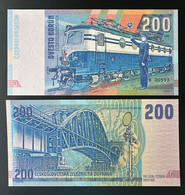 2022 Matej Gabris 200 Korun Czechoslovakia Train Railways Eisenbahn Locomotive RZ UNC SPECIMEN ESSAY - Ficción & Especímenes