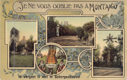 BELGIQUE - MONTAIGU - Je Ne Vous Oublie Pas A MONTAIGU - Multivues - Code Postale Ancienne - Sonstige & Ohne Zuordnung