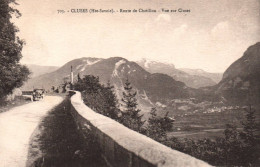 Cluses - La Route De Châtillon - Vue Sur La Commune - Cluses