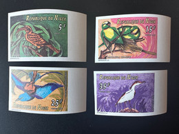 Niger 1997 Mi. 1272 - 1275 Non Dentelé ND IMPERF Oiseaux Vögel Birds (Impressor SA) Faune Fauna MNH ** 4 Val. - Níger (1960-...)