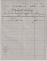 LENZBURG   ABRAHAM  BERTSCHINGER  1881 - Oostenrijk