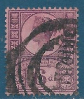 Grande-Bretagne N°100 Victoria 6d Violet Sur Rouge Oblitéré - Ungebraucht