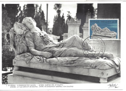 GRECE - CARTE MAXIMUM - Yvert N° 919 - FILLE DORMANT De HALEPAS - Maximumkaarten