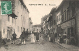 01 - AIN - PONT-DE-VAUX - Rue Franche - Animation Devant Restaurant - Superbe - 10136 - Pont-de-Vaux