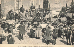 01 - AIN - PONT-DE-VAUX - Un Coin Du Marché Aux Veaux -gros Plan Animé - Superbe - 10137 - Pont-de-Vaux