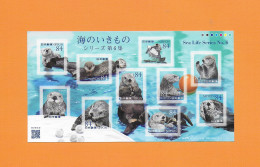 JAPAN 2022  Marine Animals Marine Life VI, Seals, Seals, Sea Life, Small Bow MNH (**) - Unused Stamps