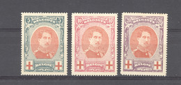 BE 0364  -  Belgique  :  COB 132-34  * - 1914-1915 Croix-Rouge