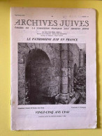 Archives Juives. N°1 à 3. Vingt-Cinq Ans CFAJ/ Juillet 1987 - Autre Magazines