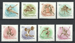 HUNGARY 1956 Michel 1472 - 1479 Olympic Games Melbourne MNH Sport - Summer 1956: Melbourne