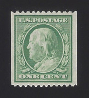US #385 1910 Green Wmk 190 Perf 12 Horz MNH F-VF SCV $100 - Nuevos