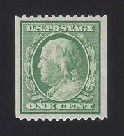 US #385 1910 Green Wmk 190 Perf 12 Horz MNH F-VF SCV $100 - Unused Stamps