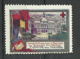 FRANCE Red Cross Comite Du Havre Vignette MNH - Cruz Roja