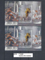 Variété Feuillet De 2010 Neuf** Y&T N° F 4440 Nuance De Couleur De Fond Gris-rose & Gris-vert - Unused Stamps