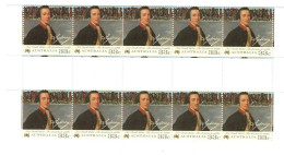 Australia ASC 1026 1987 Bicentennial V,Lord Sydney Gutter Strip, Mint Never Hinged - Sonstige & Ohne Zuordnung