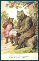 Artist Signed Gehri K. Anthropomorphic Dressed Bear Serie 228 Postcard HR0406 - Dressed Animals