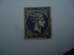 GREECE  USED  STAMPS  LARGE HEAD 20L 2 SCAN - Otros & Sin Clasificación