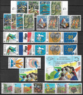 GREECE 1989 Complete All Sets Incl. A Nrs + Block MNH Vl. 1774 / 1793 + B 7 - Annate Complete