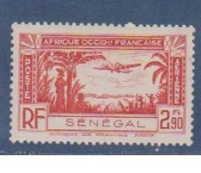 SENEGAL     N°  YVERT  N° PA 14  NEUF AVEC CHARNIERES  ( CHARN 03/33 ) - Luftpost