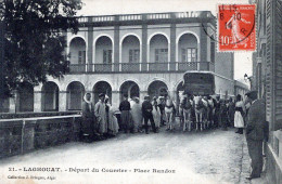 TOP CARTE / LAGHOUAT / DEPART DU COURRIER / PLACE RANDON - Laghouat