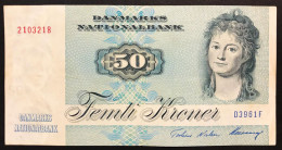 Danimarca Danmarks  DENMARK 50 KRONER  1972  Bb+ Vf+ LOTTO 3858 - Dinamarca