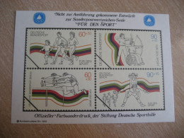 Archery Tir Arc Athletics Olympics 1982 Official Druck Proof Special Color Print Epreuve Imperforated GERMANY - Tir à L'Arc