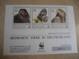 Seehund Seal Apollofalter Butterfly Seeadler White-tailed Eagle Bloc Proof 3 Poster Stamp WWF Panda Bear GERMANY - Autres & Non Classés